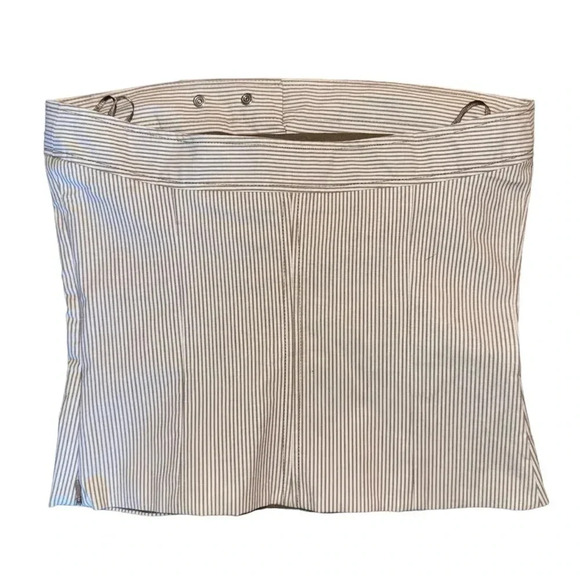 New Zara Pinstriped Button Strapless Corset Blouse Top Womens Small - Picture 5 of 7